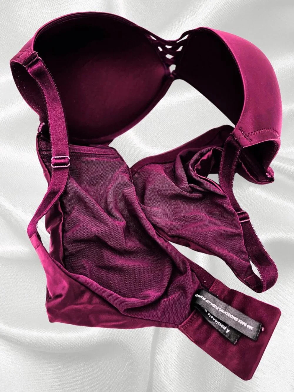Torrid Curve 40C Wine 360 Back Smoothing Push Up Plunge Bra